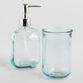 Aqua Recycled Glass Liquid Soap Dispenser image number 1