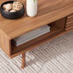 Pam Rubber Wood Mid Century Coffee Table With Storage image number 5