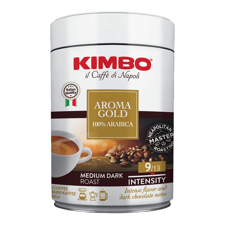 Kimbo Aroma Gold Blend Ground Coffee Tin image number 1