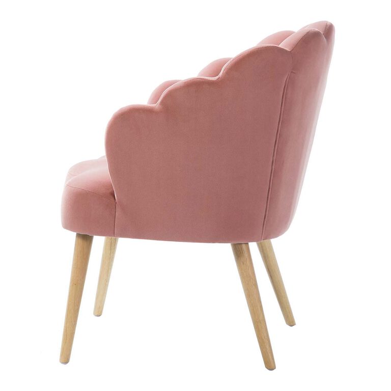 Margery Velvet Scalloped Upholstered Chair image number 3