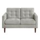 Cannon Mid Century Tufted Upholstered Loveseat image number 1