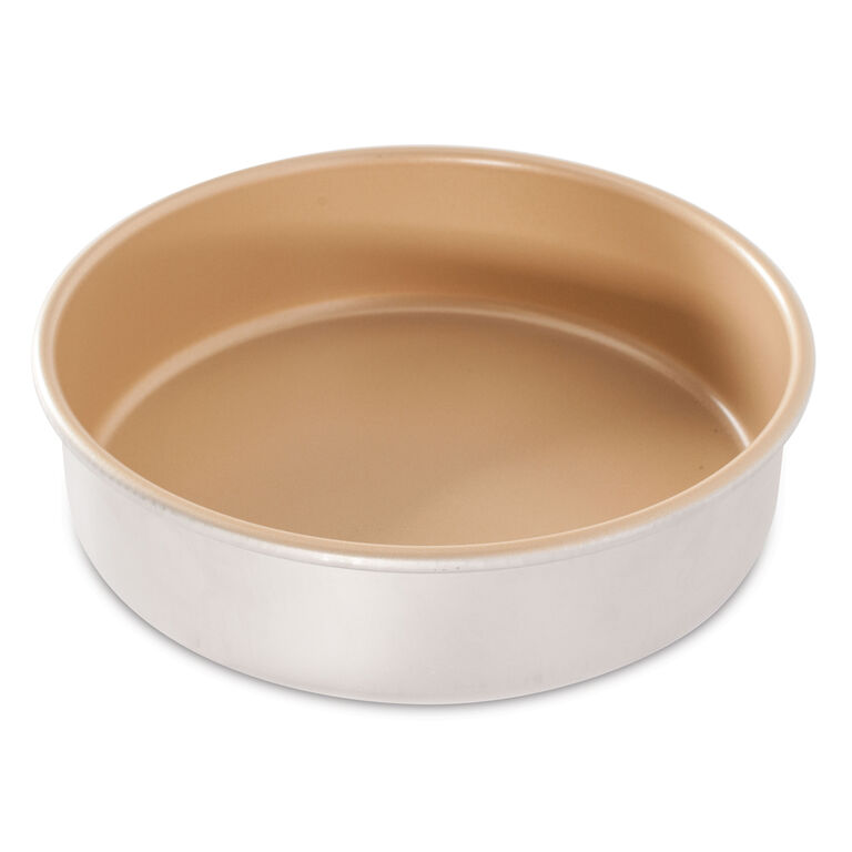 Nordic Ware Naturals Round Gold Nonstick Layer Cake Pan image number 1