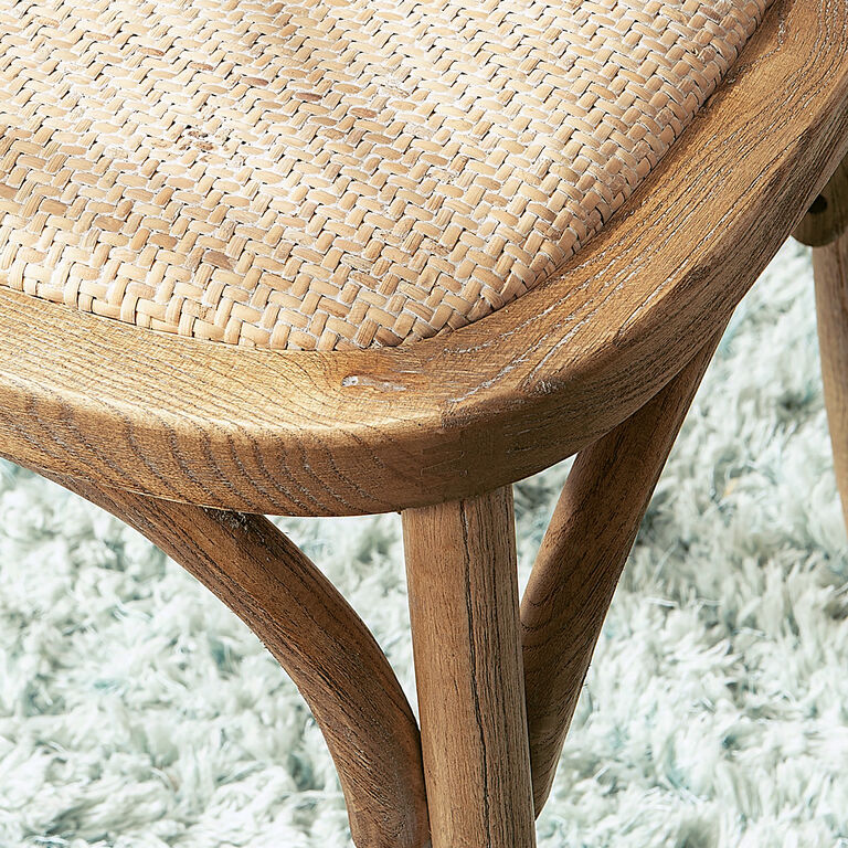 Syena Gray Wood and Rattan Side Chair Set of 2 image number 7