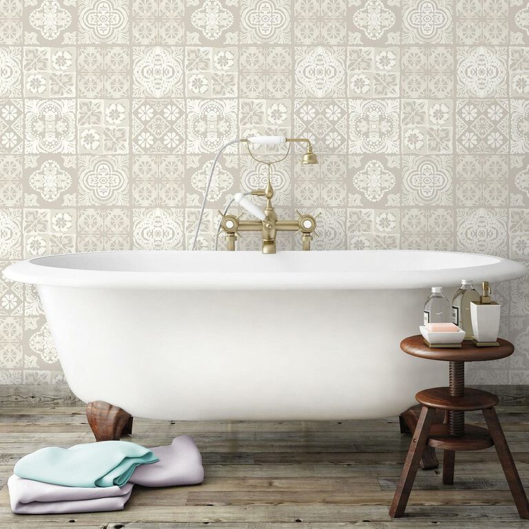Mosaic Tile Peel and Stick Wallpaper image number 4