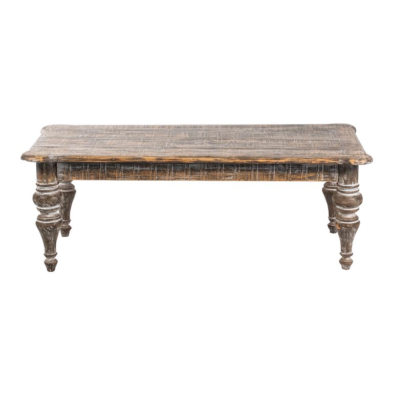 Berne Distressed Reclaimed Pine Coffee Table image number 2