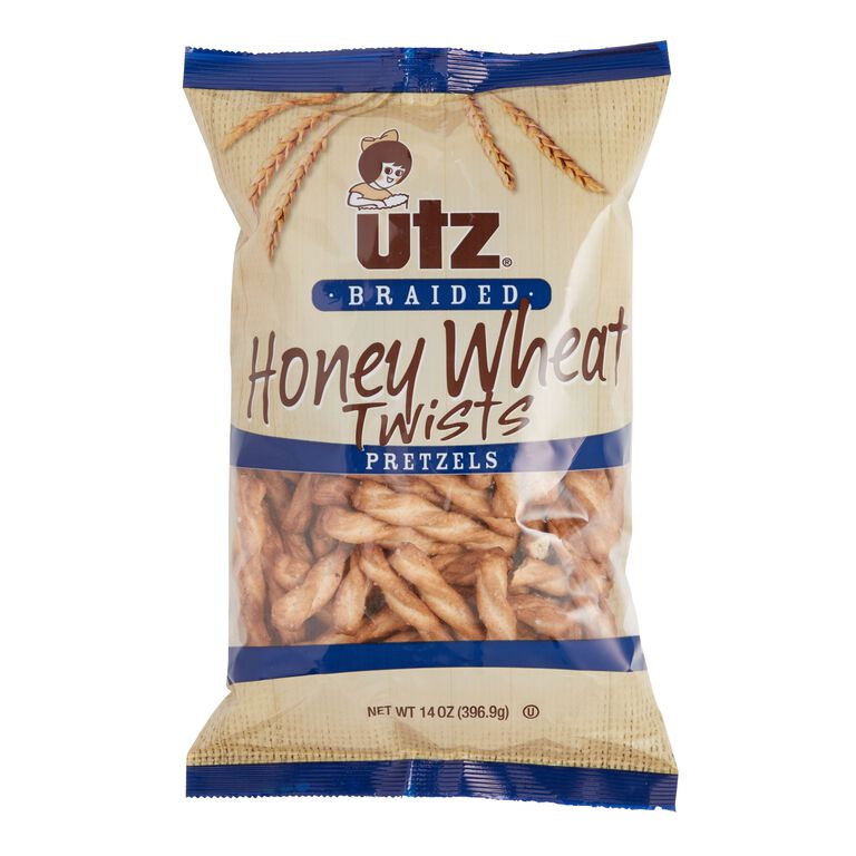 Utz Braided Honey Wheat Twists Pretzels image number 1