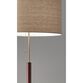 Hamilton Wood And Antique Brass Floor Lamp image number 2