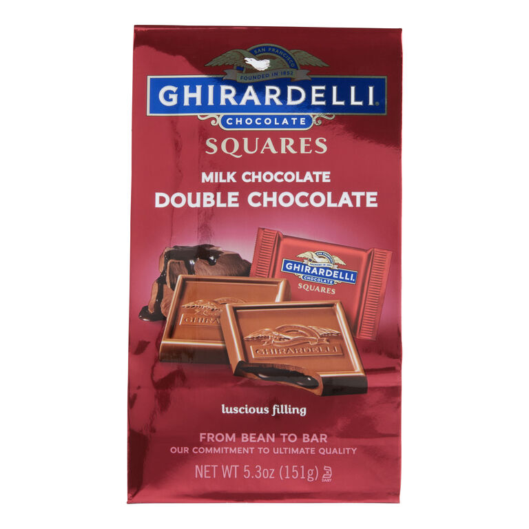 Ghirardelli Double Chocolate Milk Chocolate Squares Bag image number 1