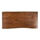 Madison Live Edge Acacia Wood and Gold Hairpin Console Table image number 2