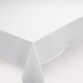 White Cotton Buffet Tablecloth image number 0