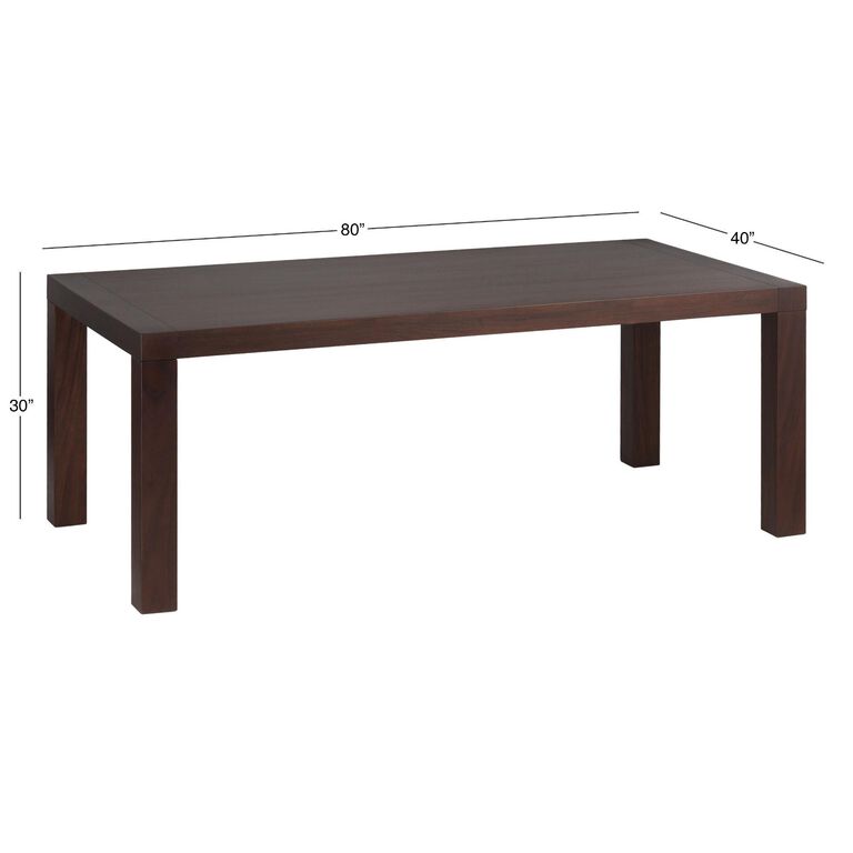 Espresso Wood Tobias Dining Table image number 5