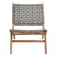 Girona Gray Strap Outdoor Accent Chair image number 1