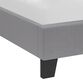 Hanford Gray Wingback Upholstered Platform Bed With USB Port image number 2