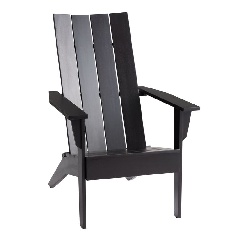 Modern Slatted Wood Adirondack Chair image number 1