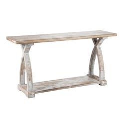 Genevieve Antique Gray Reclaimed Pine Console Table