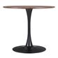 James Round Wood and Black Metal Tulip Dining Table image number 1