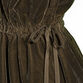 Mira Olive Green Velvet Midi Kaftan Dress image number 1