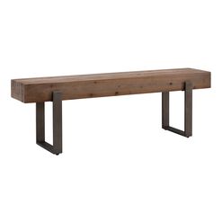 Albion Reclaimed Wood and Metal Bench
