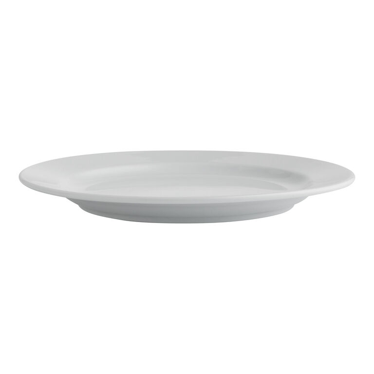 Coupe White Porcelain Wide Rim Dinner Plate image number 3