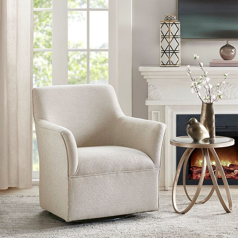 Brian Upholstered Swivel Glider Chair image number 2