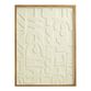 White Rice Paper Abstract Glyph Shadow Box Wall Art image number 0
