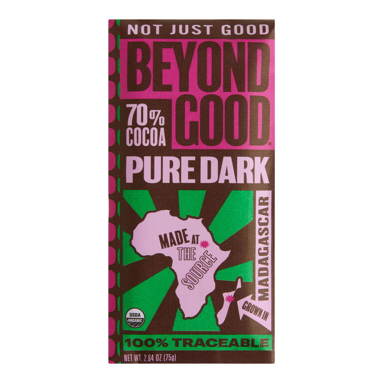 Beyond Good Madagascar Pure Dark 70% Cocoa Chocolate Bar image number 1