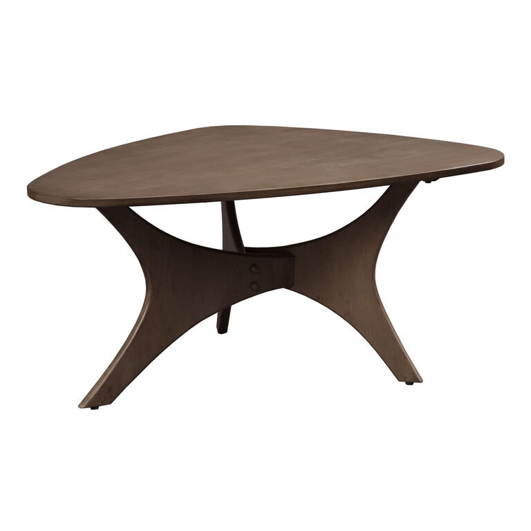 Don Triangular Wood Coffee Table image number 1