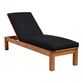 Sunbrella Black Canvas Outdoor Chaise Lounge Cushion image number 3