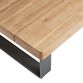 Alicante II Gray Metal and Wood Outdoor Coffee Table image number 2