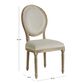 Paige Round Back Upholstered Dining Chair Set of 2 image number 3
