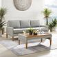 Capella Gray All Weather 2 Piece Outdoor Couch Furniture Set image number 1