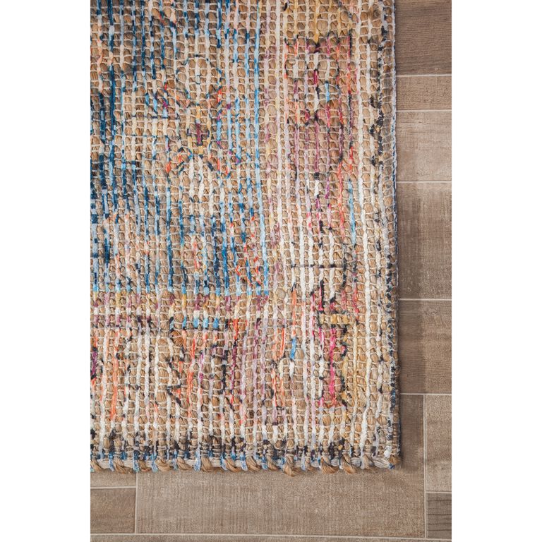 Multicolor Distressed Persian Style Jute Blend Beso Area Rug image number 4