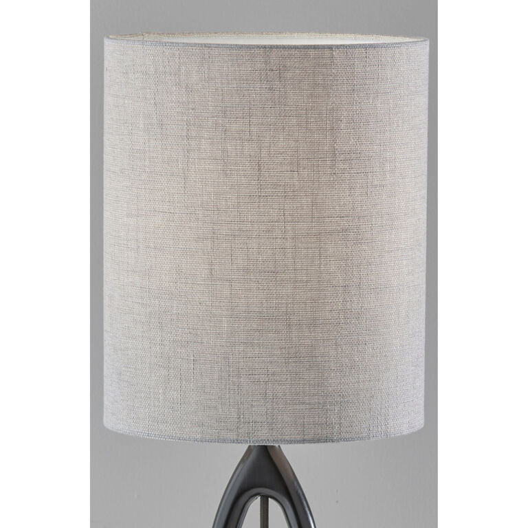 Welsey Contoured Rubber Wood Table Lamp image number 4