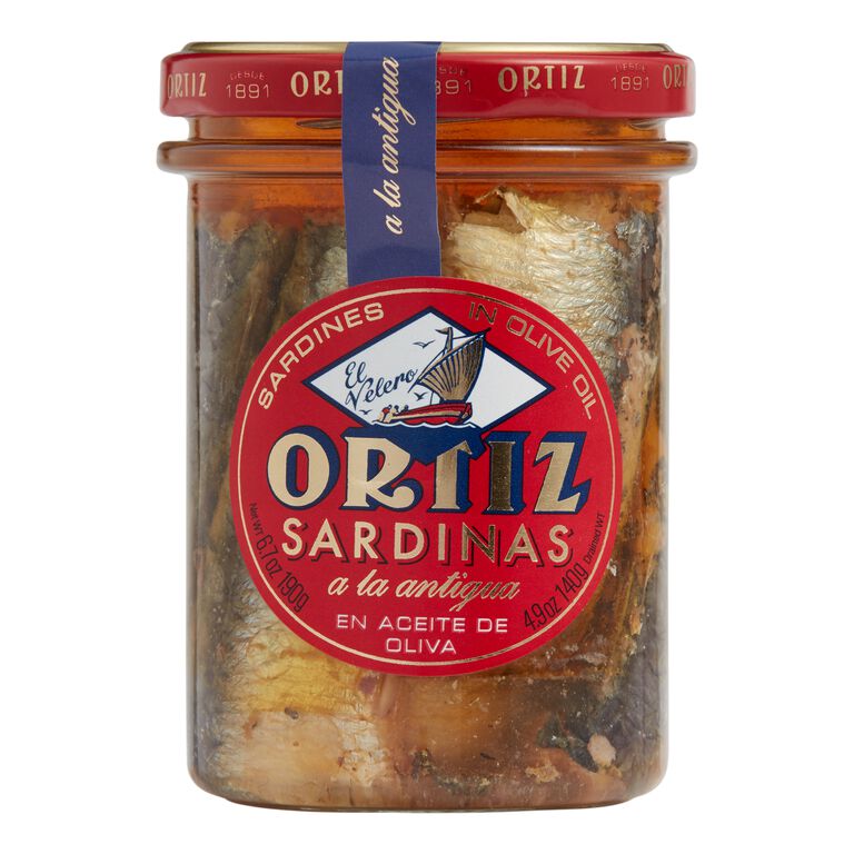 Ortiz Old Style Sardines in Olive Oil Jar image number 1