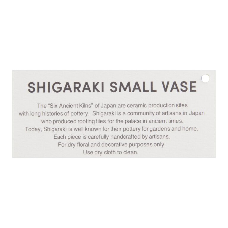 CRAFT Small Shigaraki Vase image number 3