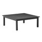 Riviera Square Matte Black Metal Outdoor Coffee Table image number 0