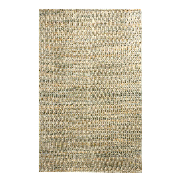 Forest Tonal Green Recycled Polyester and Wool Area Rug image number 1