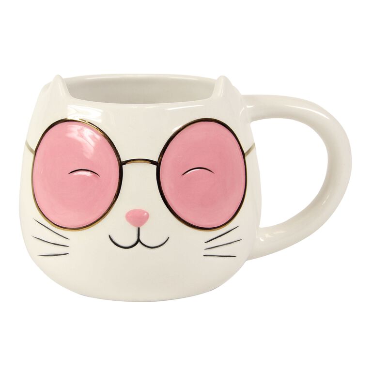 Cat With Sunnies Figural Mug image number 1
