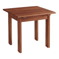 Slatted Wood Adirondack Side Table
