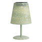 Punched Metal Shade Solar LED Table Lamp image number 0
