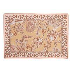 Red and Tan Paisley Placemat Set of 4