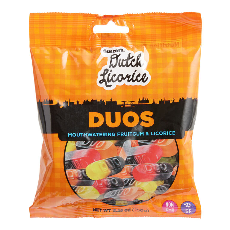 Gustaf's Dutch Licorice and Fruitgum Duos image number 1
