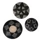 Black and White Seagrass Woven Disc Wall Decor 3 Piece image number 0