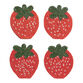 Coral Strawberry Beaded Coasters 4 Pack image number 0
