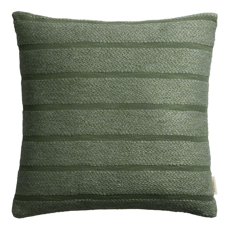Oversized Tonal Stripe Throw Pillow image number 1
