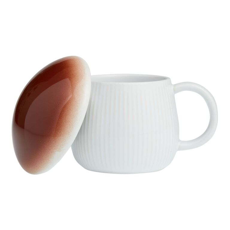 Mushroom Lidded Ceramic Mug image number 3