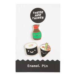 Smiley Sushi Enamel Pins 3 Pack