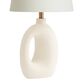 Lyra White Abstract Ceramic Table Lamp Base image number 0