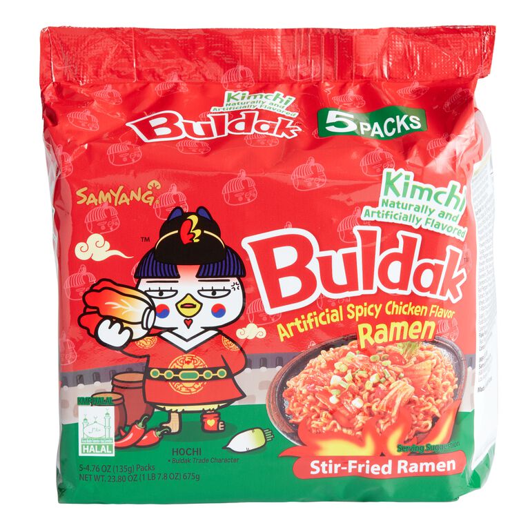 Samyang Buldak Kimchi Spicy Chicken Ramen Noodles 5 Pack image number 1