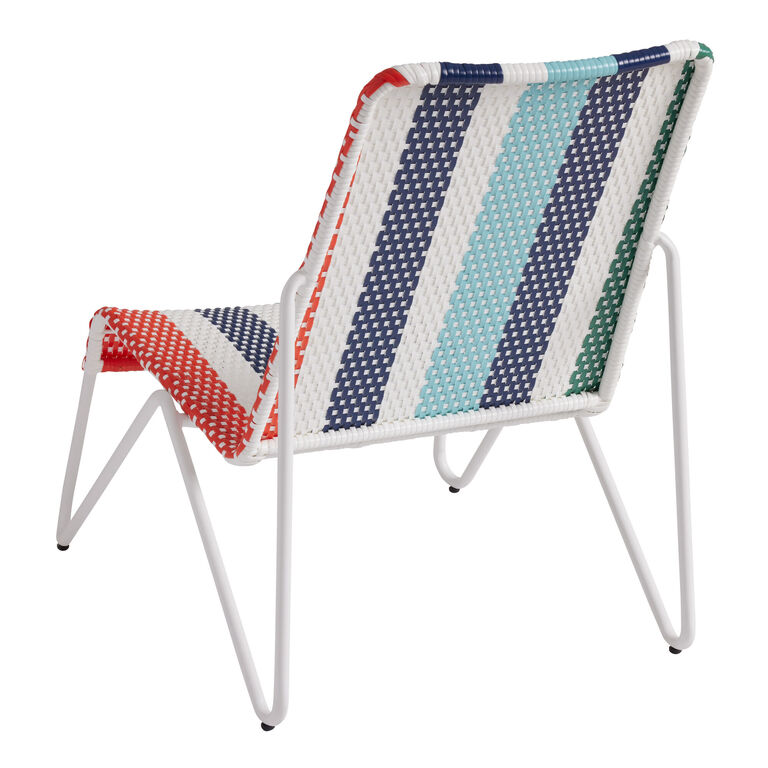 Soledad Multicolor All Weather Wicker Outdoor Lounge Chair image number 4